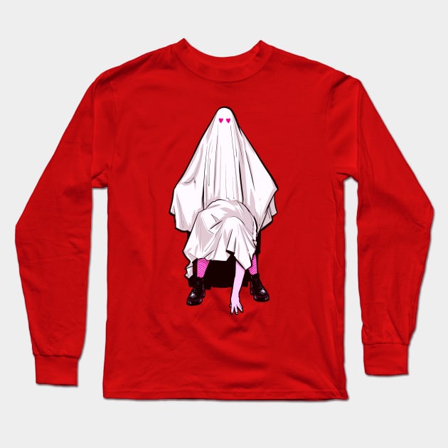Two-Headed Ghost Long Sleeve T-Shirt by LVBart